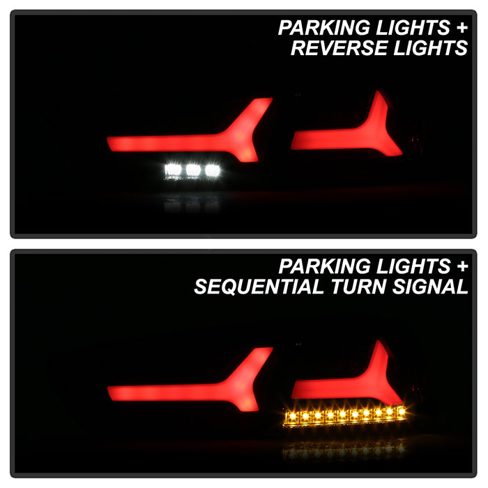 Spyder Mitsubishi Lancer/Evolution X 08-14 V2 LED Tail Lights - Black ALT-YD-ML08V2-SEQ-BK 5088130