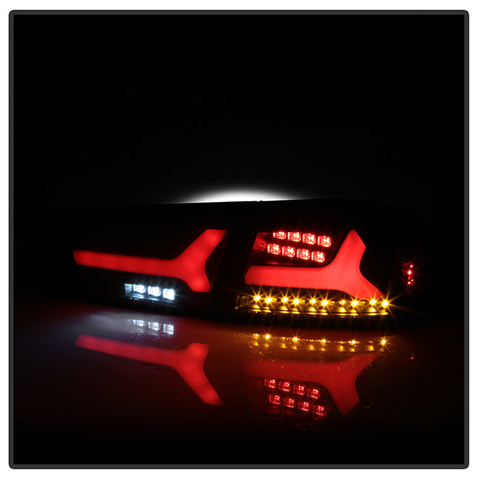 Spyder Mitsubishi Lancer/Evolution X 08-14 V2 LED Tail Lights - Black ALT-YD-ML08V2-SEQ-BK 5088130