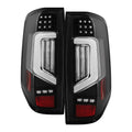 SPYDER 05-21 Nissan Frontier Clear Light Bar LED Tail Lights - Black (ALT-YD-NF05AP-GR-LED-BK) 5089137