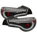 Spyder Scion FRS 12-14/Subaru BRZ 12-14 Light Bar LED Tail Lights Black ALT-YD-SFRS12-LBLED-BK 5072009