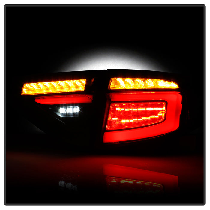 Spyder 08-14 Subara Impreza WRX Hatchback LED Tail Lights Seq Signal Black ALT-YD-SI085D-SEQ-BK 5086730