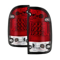 Spyder Toyota Tacoma 95-00 LED Tail Lights Red Clear ALT-YD-TT95-LED-RC 5008022