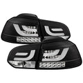 Spyder Volkswagen Golf/GTI 10-13 G2 Type With Light Bar LED Tail Lights Black ALT-YD-VG10-LED-G2-BK 5071767