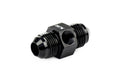 HPS Performance Products AN Male to Male Adapter with 1/8" NPT Female Port, Aluminum, Black