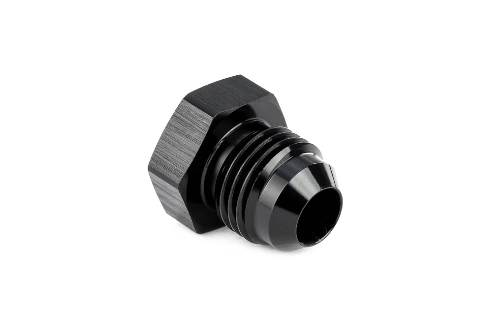 HPS Performance Products AN Fittings Plug, Aluminum, Black