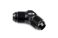 HPS Performance Products AN Male to Male Union Adapter, Aluminum, Black