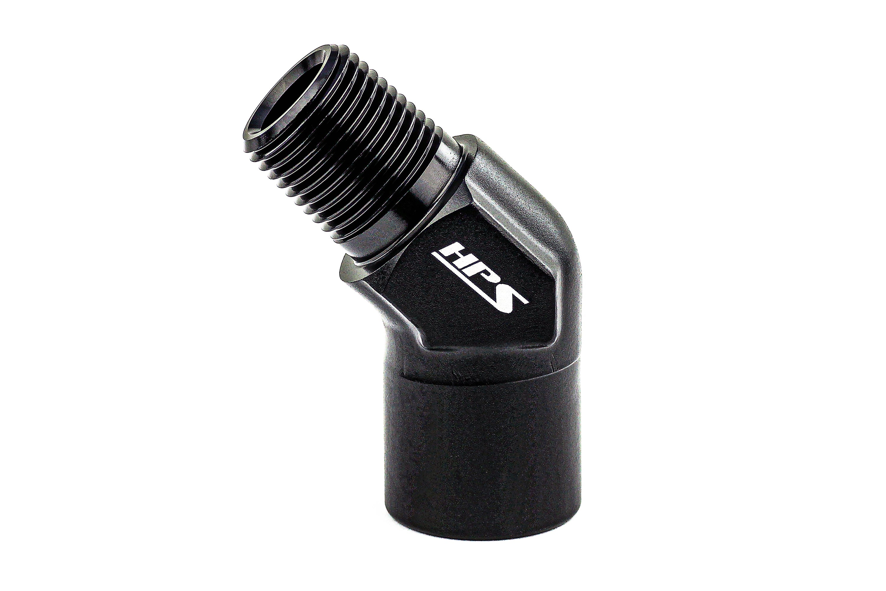 HPS Performance Products NPT Male To NPT Female Adapter, Aluminum, Black