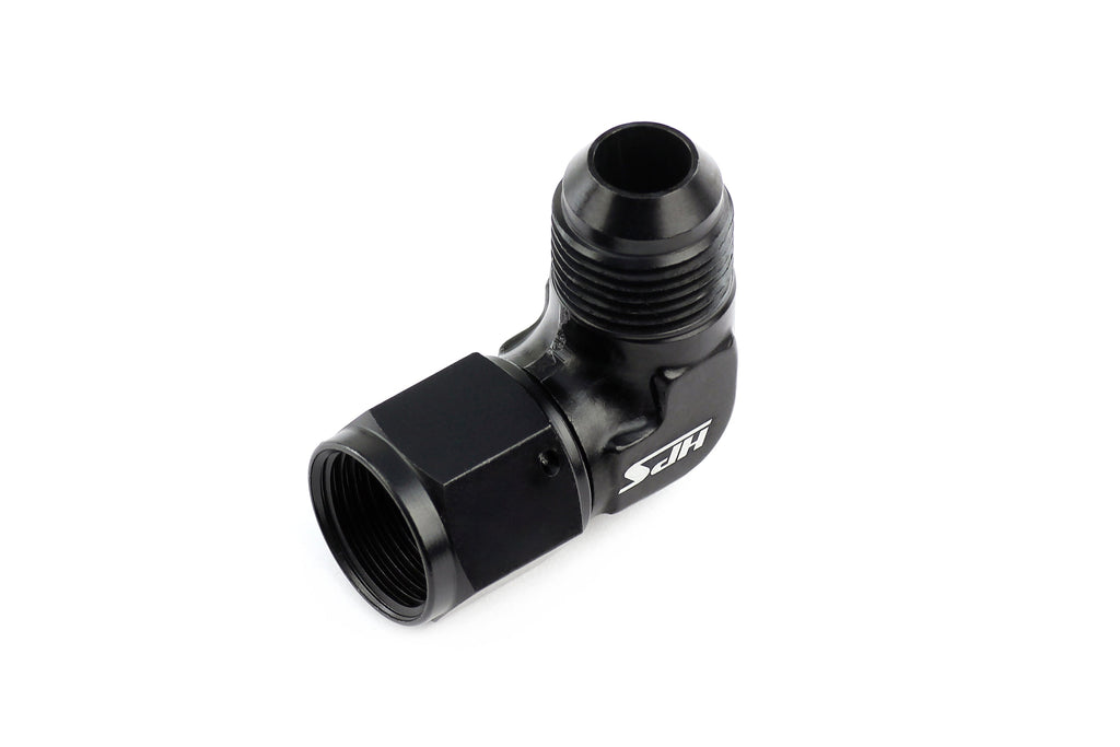 HPS Performance Products AN Male to Female Swivel Adapter, Aluminum, Black