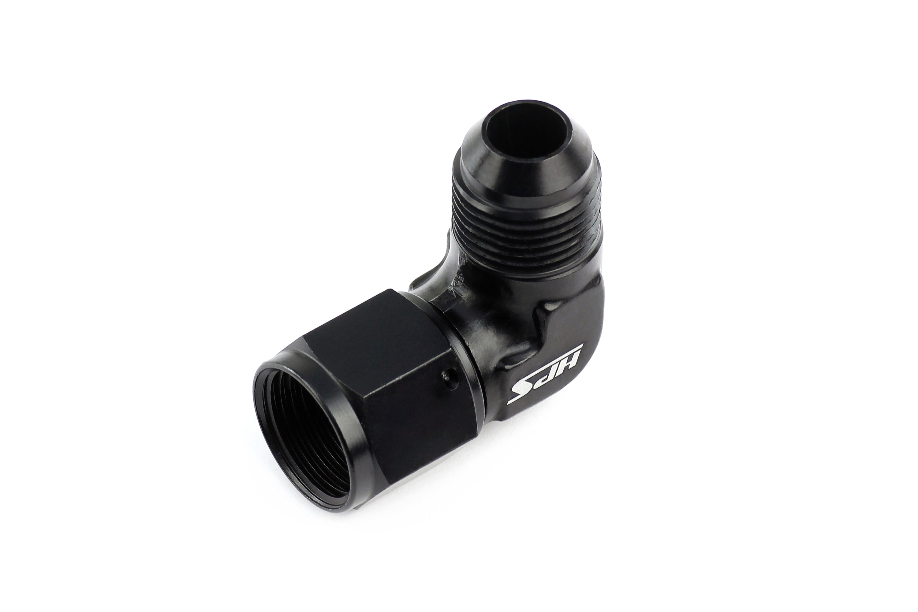 HPS Performance Products AN Male to Female Swivel Adapter, Aluminum, Black