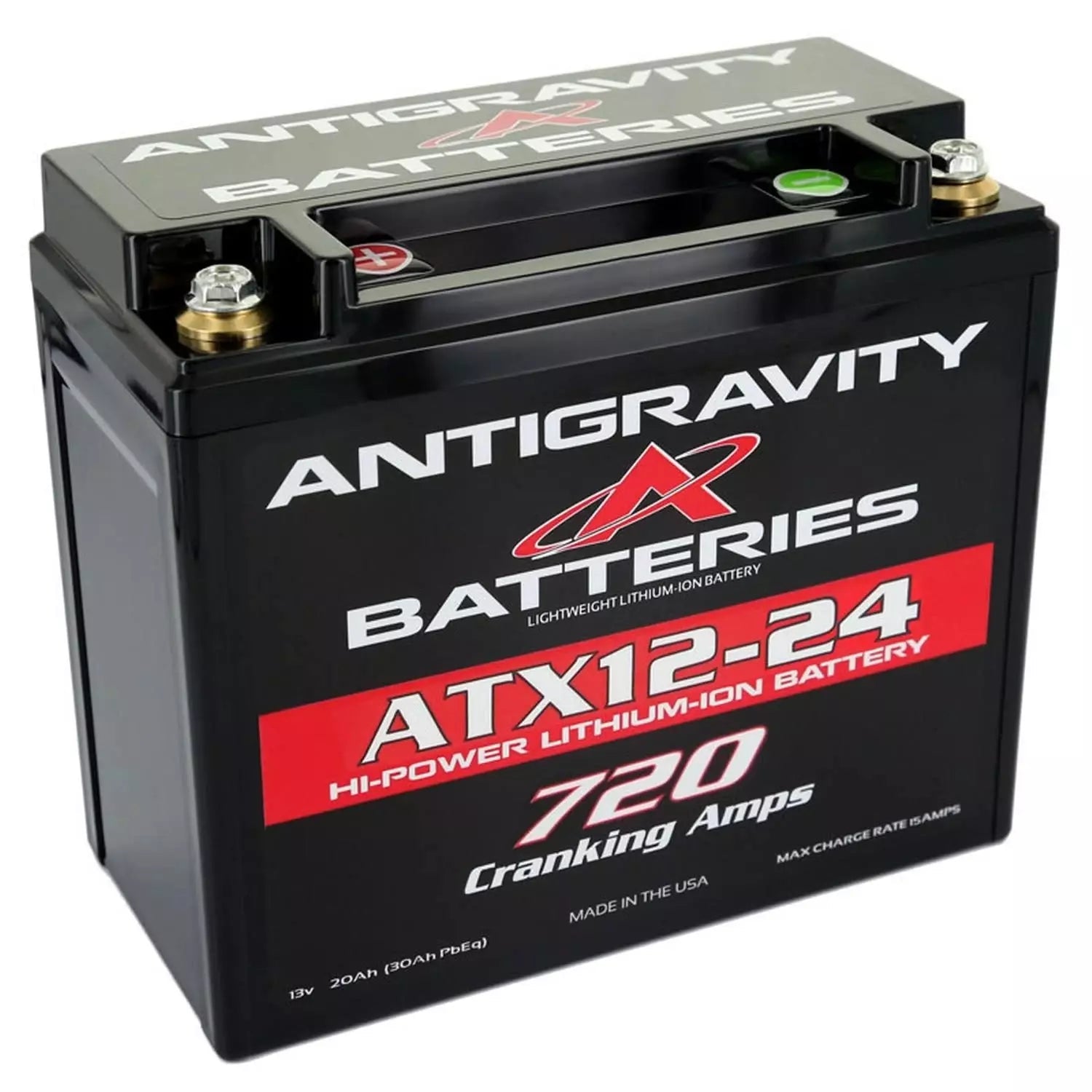 Antigravity Batteries Lithium Battery 720CCA 12Volt 4.5Lbs 24 Cell YTX12-24-R