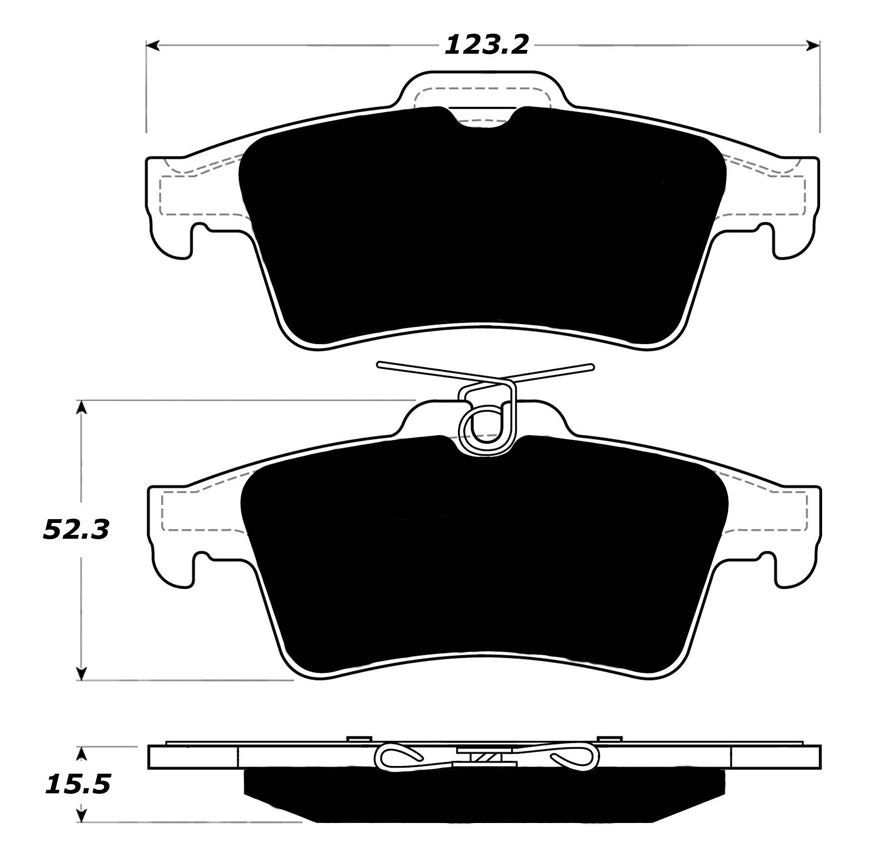 Porterfield Brake Pads for 2013 FORD ESCAPE 2.5L