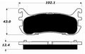 Porterfield Brake Pads for 2002 FORD ZX2