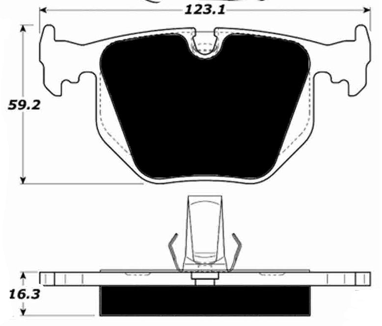 Porterfield Brake Pads for 1996 BMW 750 Series