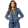 Denim Jackets Hot Selling Women's Slim Fit Washed Turn Down Collar Comfort Fit Vintage Wear High Street Wear OEM Denim Jacket
