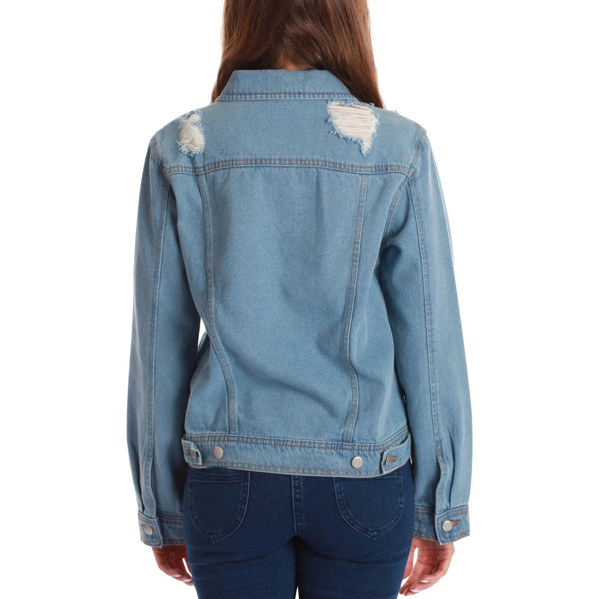 High Premium High Quality Custom Women's Denim Jacket Button Detail Vintage Style Sweet Design OEM Services
