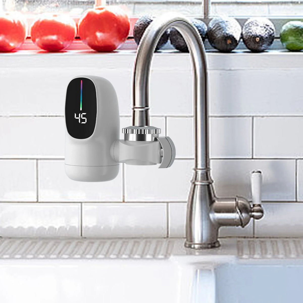 Electric Water Faucet Fast Heating Hot Water Tap Instant Heating Fast-Heating Small Household Water Heater For Kitchens Bathroom