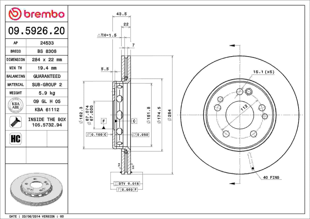 Brembo 09.5926.20