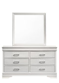 Modern 6 Drawer Dresser in White