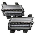 Spyder Jeep Wrangler 2018-2019 (Halogen Model Only) LED Front Bumper Lights - Seq. Signal - Black 5086785