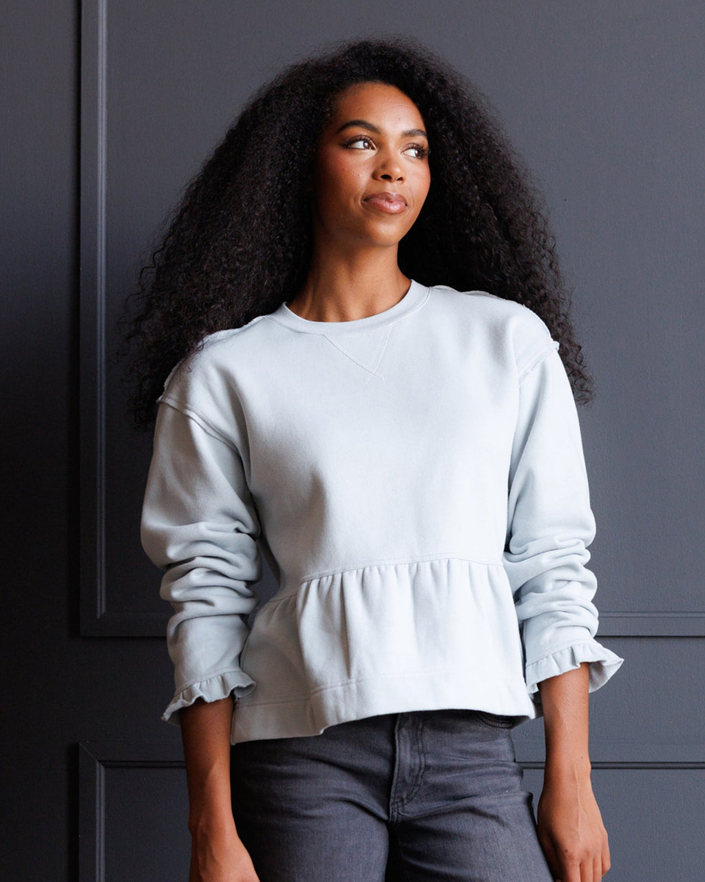 Country Peplum Crew