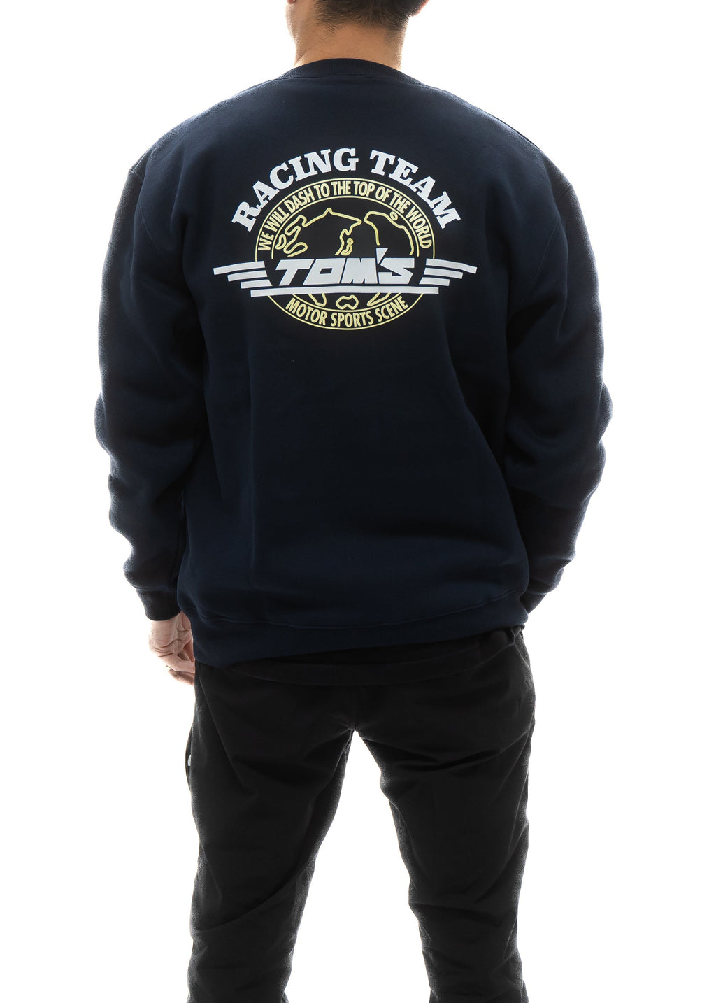 APEXi TOM'S Racing - 49th Anniversary Navy Classic Logo Crewneck Sweatshirt (Navy) ** Limited Edition ** *Discontinued