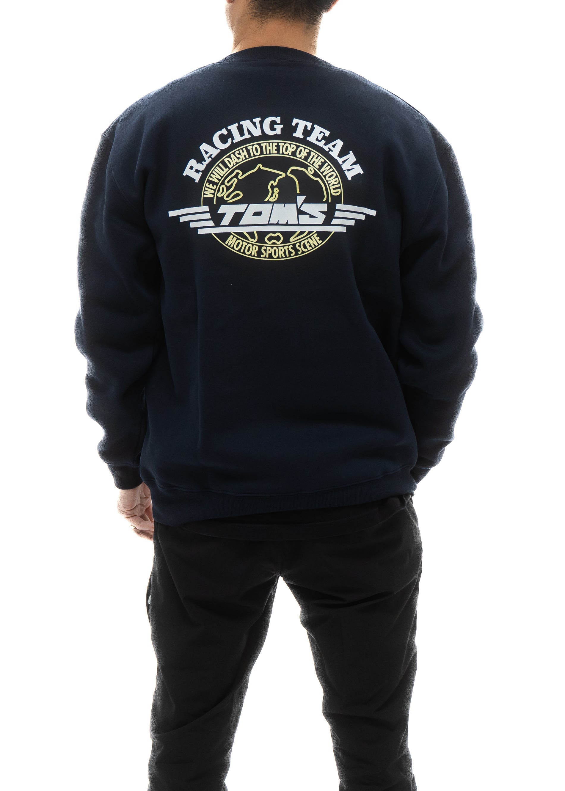 APEXi TOM'S Racing - 49th Anniversary Navy Classic Logo Crewneck Sweatshirt (Navy) ** Limited Edition ** *Discontinued