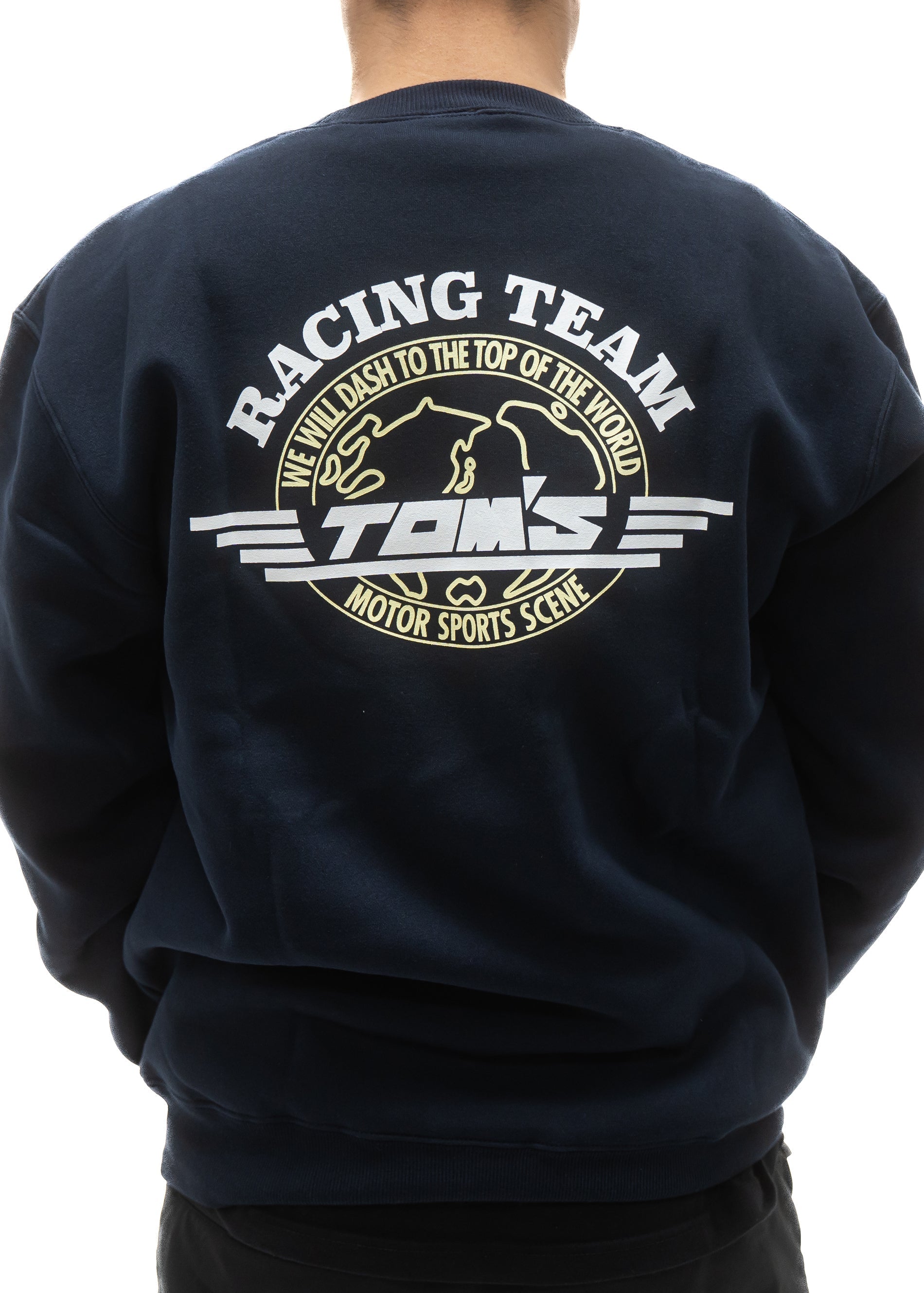 APEXi TOM'S Racing - 49th Anniversary Navy Classic Logo Crewneck Sweatshirt (Navy) ** Limited Edition ** *Discontinued