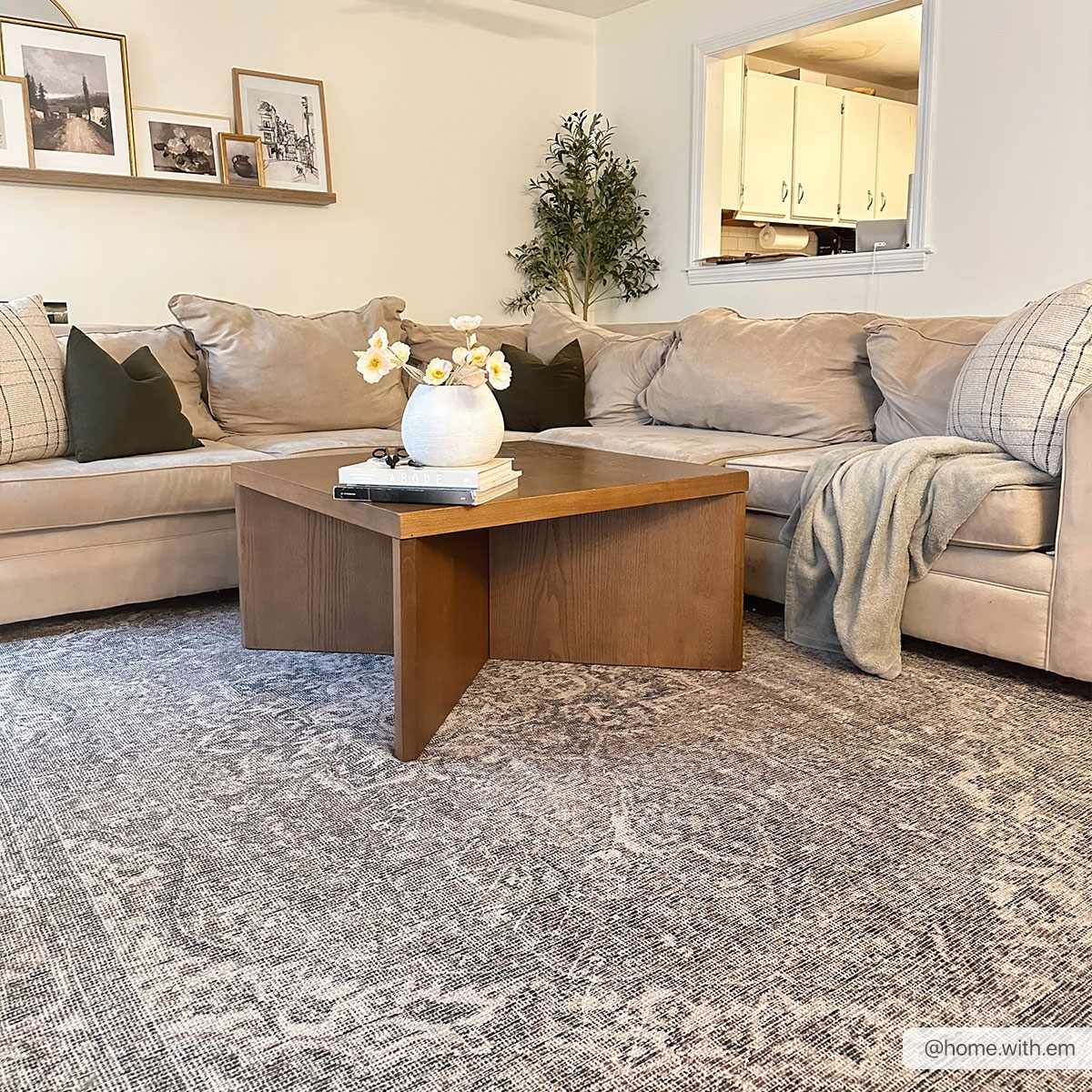 Greenpoint Dusty Blue Washable Rug