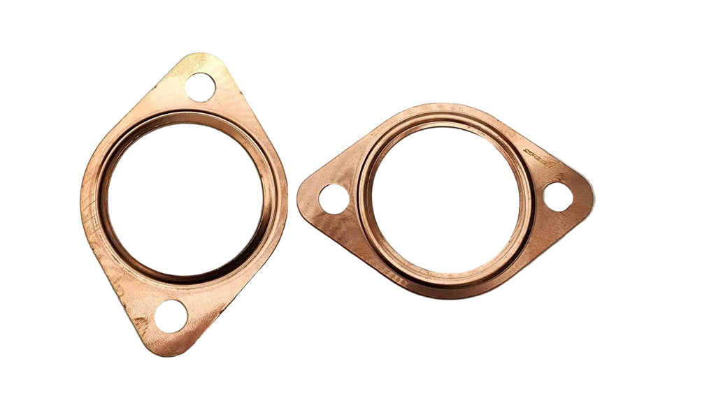 SPDZ1 2-Bolt Copper Exhaust Flange Gasket 2.5" & 3" | High Temp Reusable Seal