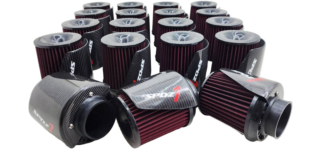SPDZ1 Carbon Cover High Velocity 3" Inlet Intake Filter