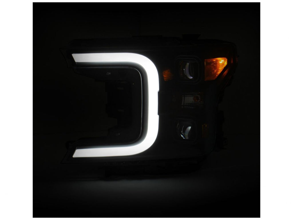 Anzo Ford F-150 18-19 Led Projector Plank Style Switchback H.L. Black Amber