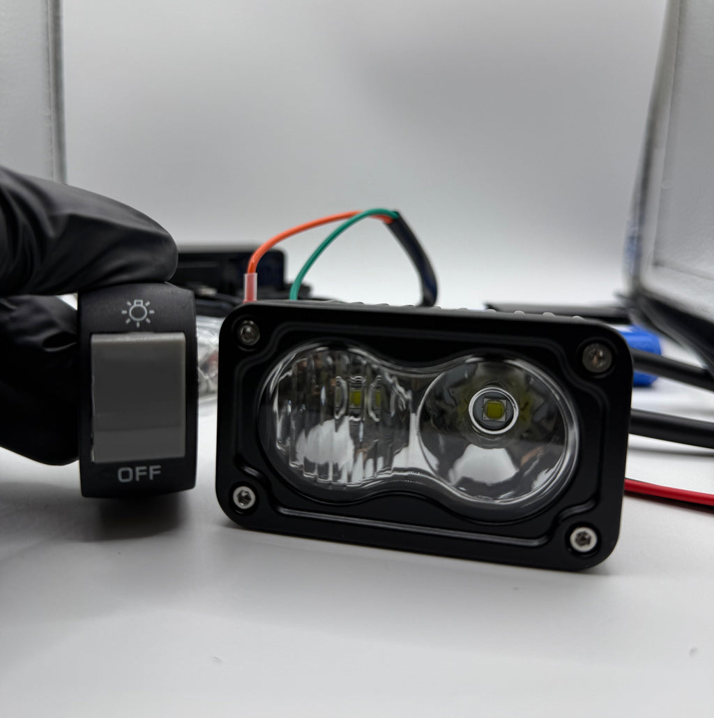 Rechargeable Battery Powered Baja Light w/ Switch (Metal)
