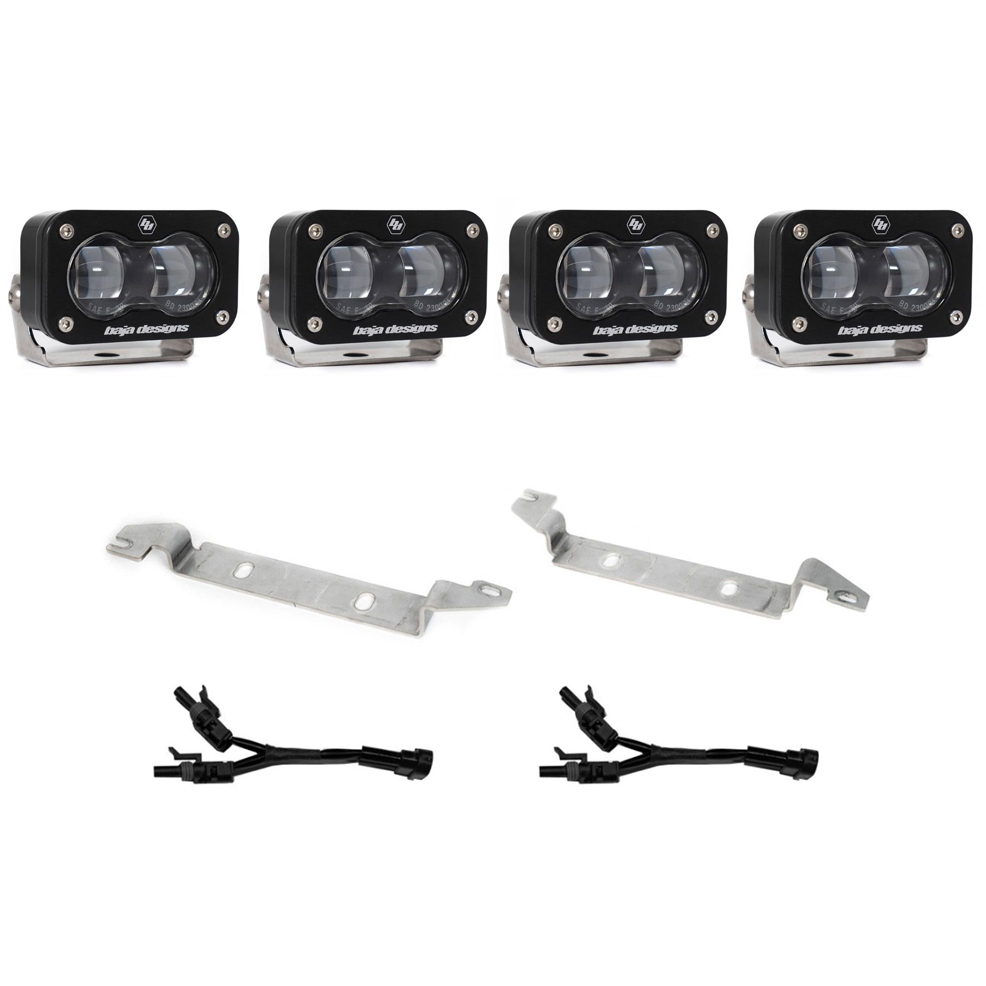 Baja Designs 2025 Toyota 4Runner S2 SAE Fog Pocket Light Kit - Clear 44-8282