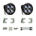 Baja Designs 07-09 Wrangler JK w/OE Bumper Squadron R SAE Fog Pocket Kit - Clear 448142