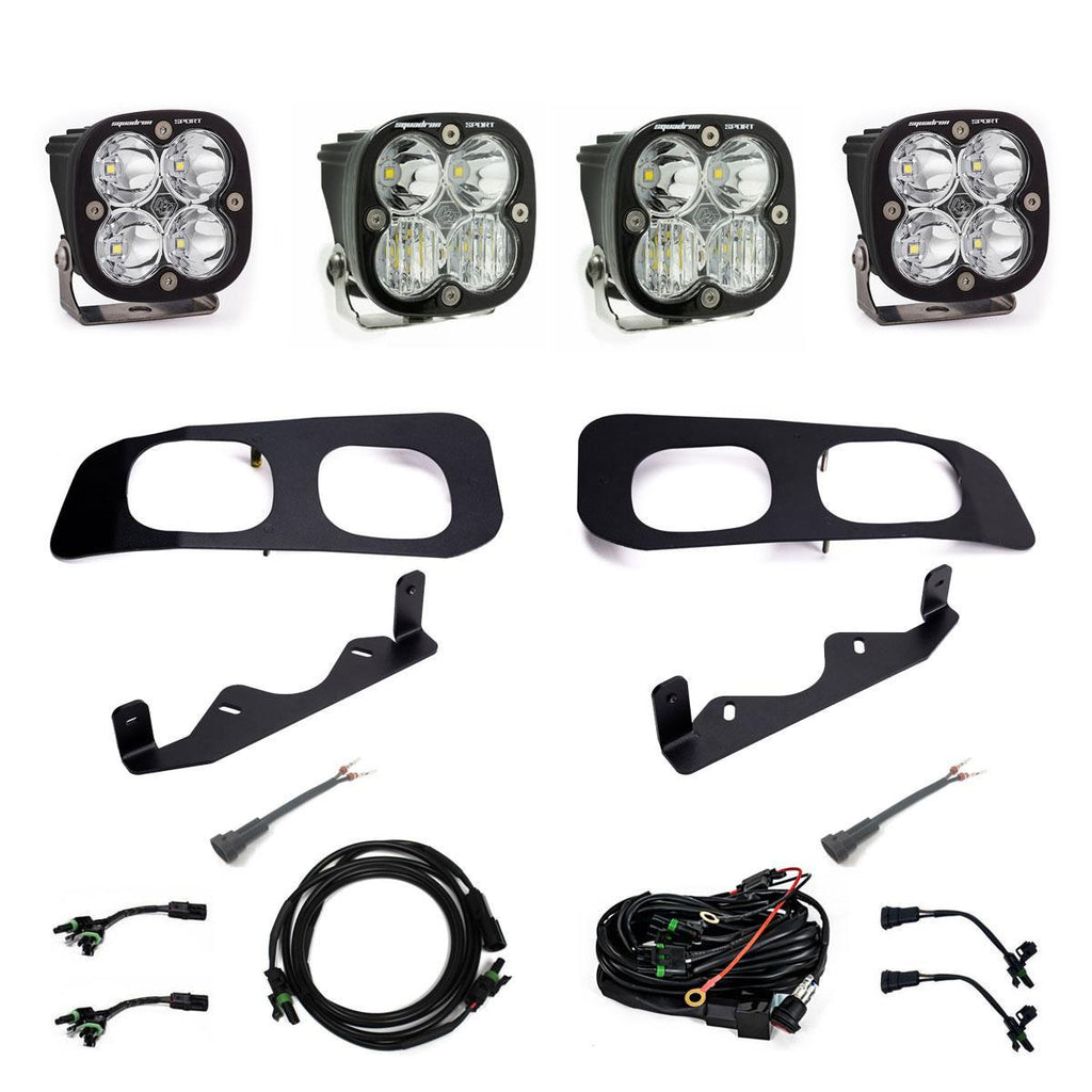 Baja Designs 2023+ Ford F-250/350 Super Duty Squadron Sport Dual Fog Pocket Light Kit w/ Toggle 448257