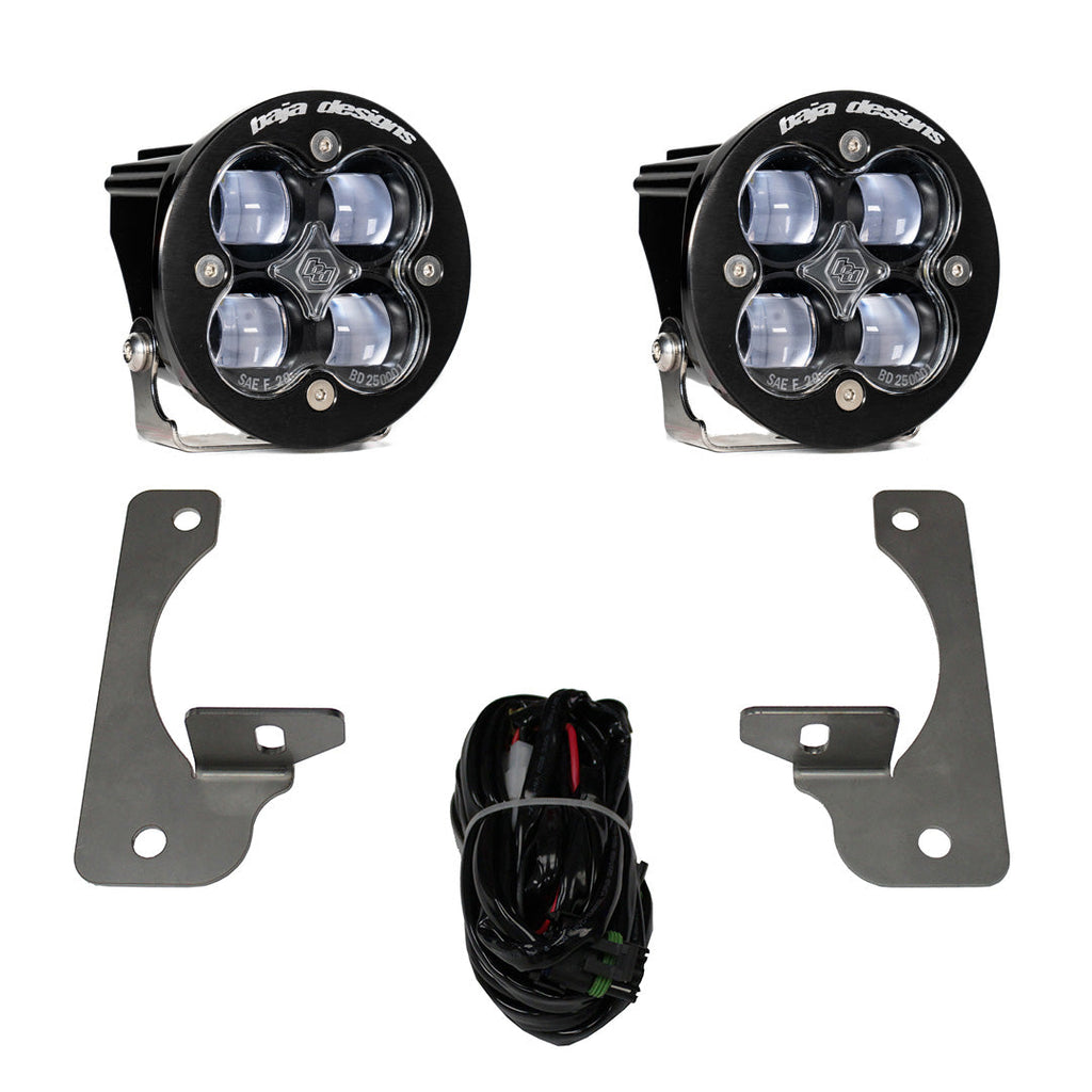 Baja Designs 07-18 Wrangler JK w/Premium OE Bumper Squadron R SAE Fog Pocket Kit 587524
