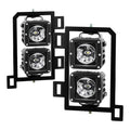 Spyder Dodge Ram 2013-2018 1500 Only Full LED Fog Lights W/Bracket and Universial Switch- Clear 9045424