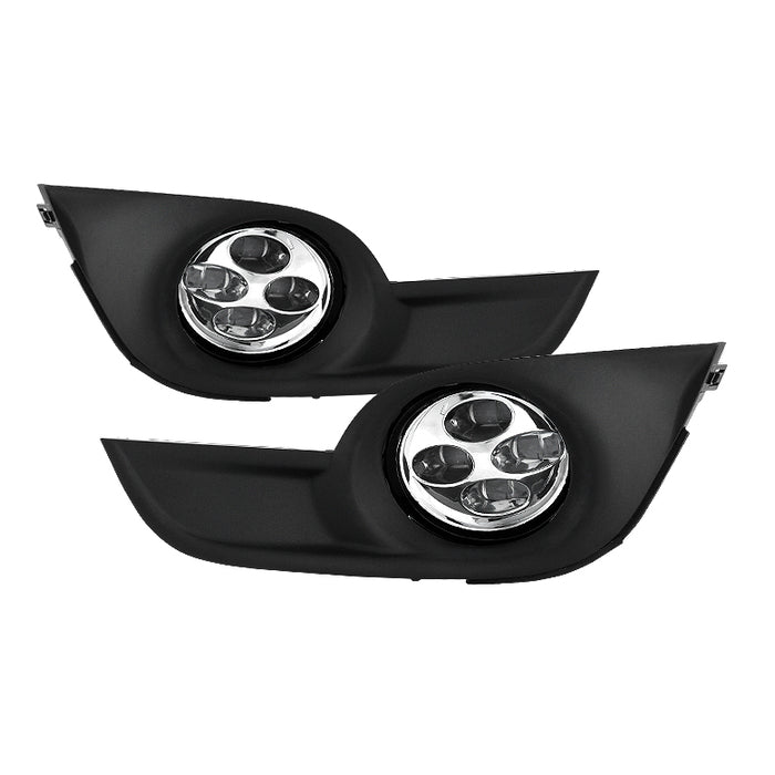 Spyder Nissan Altima 2013-2015 Sedan Daytime DRL LED Running Fog Lights w/Switch Clear FL-DRL-NA13-C 9031649