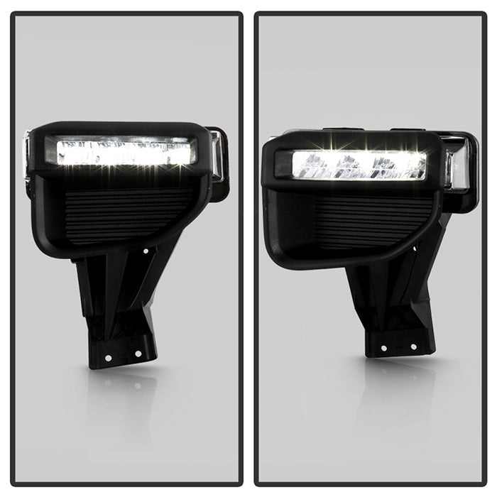 SPYDER 20-22 Ford F250/F350 Super Duty OEM Full LED Fog Lights W/ Switch - Clear 9051135