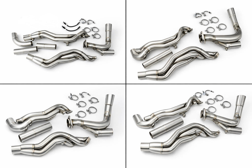 SPDZ1 2015-2025 Ford F150 1 7/8" Long Tube Headers with Off Road Pipe - Pre Order Oct 2026