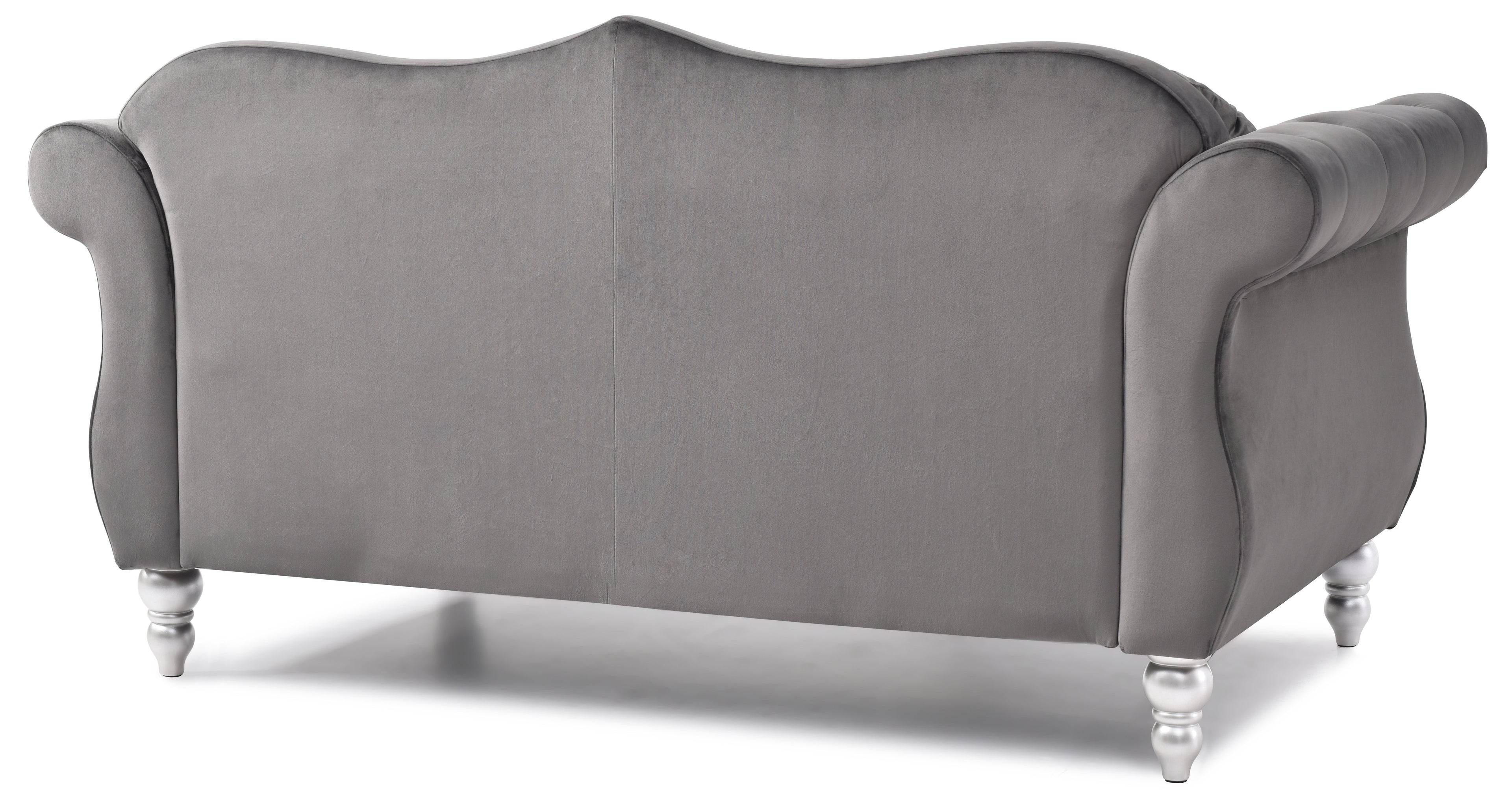 Cozy Transitional Flared Arm Loveseat