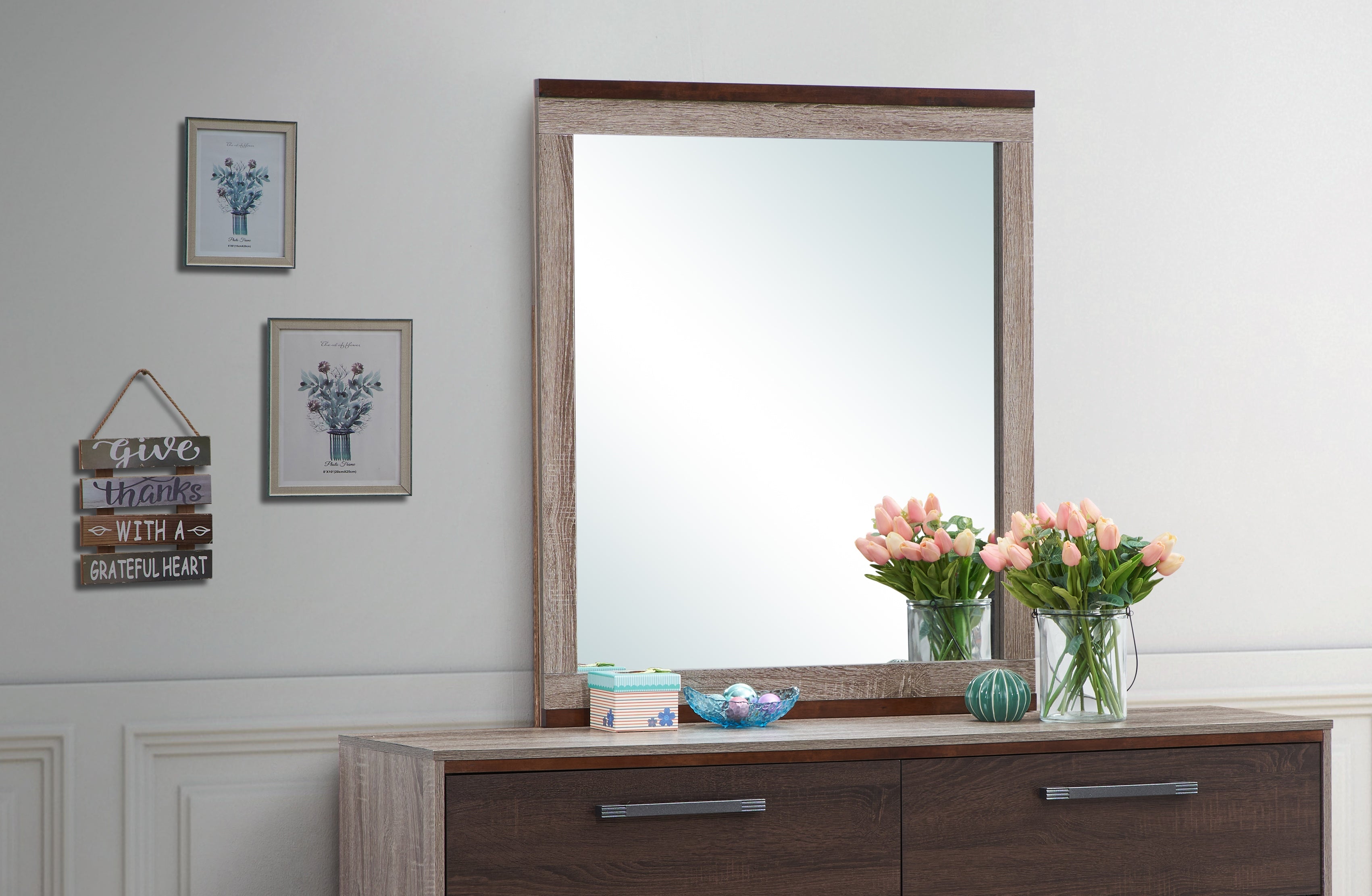 Magnolia G1400-M Mirror in Gray/Brown