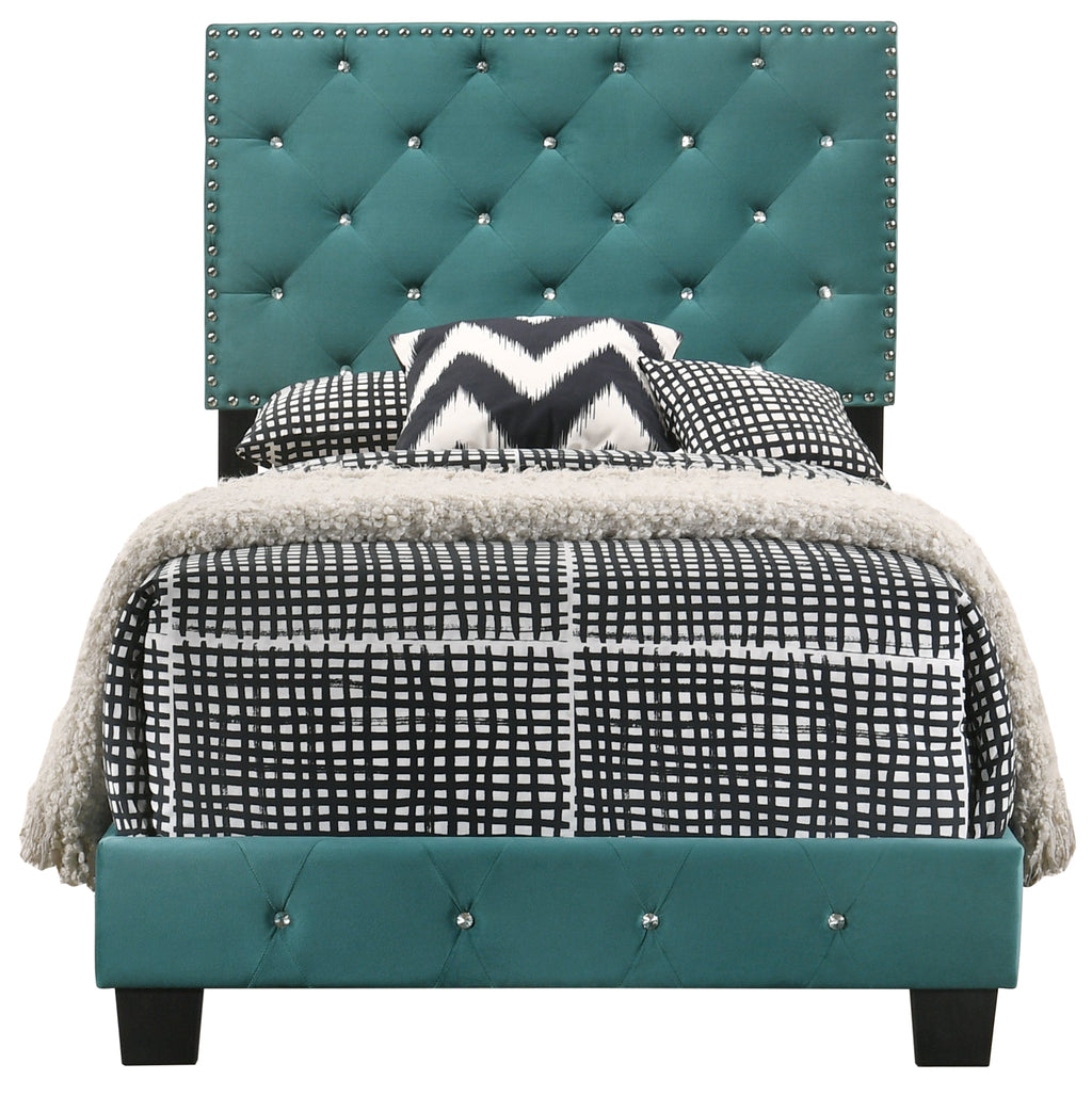 Charming Twin Bed In Refreshing Hue