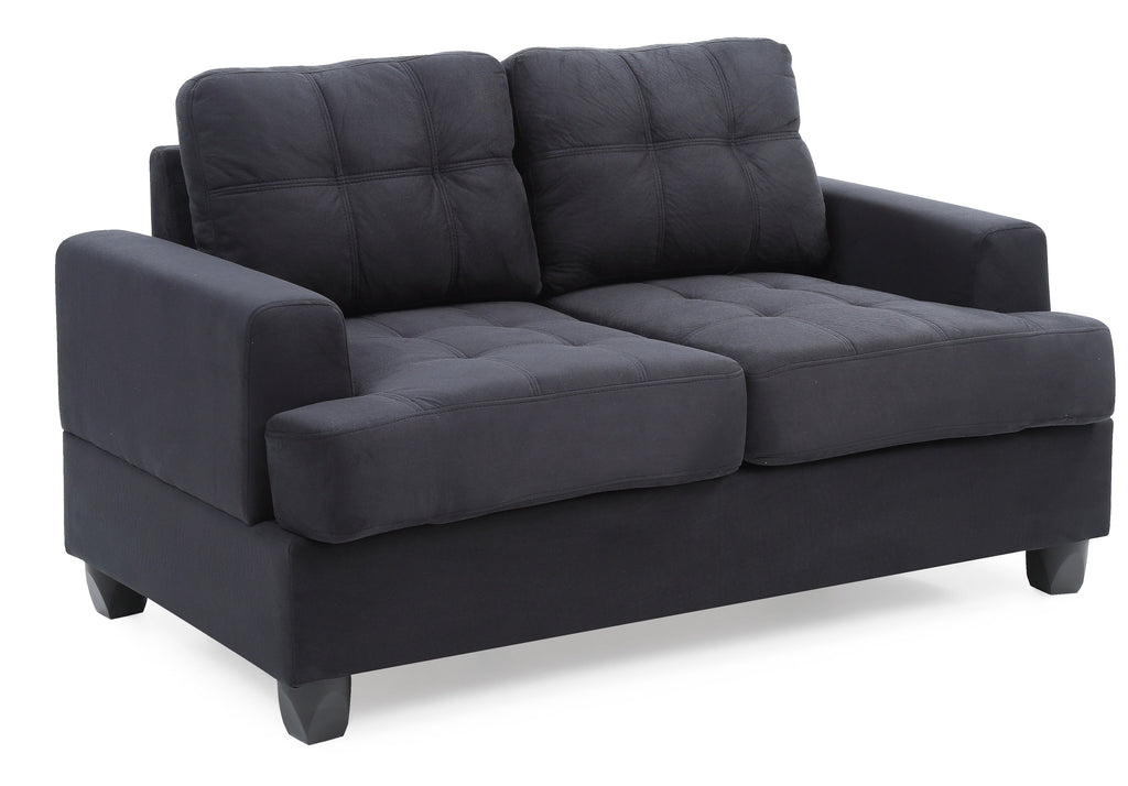 Cozy Transitional Loveseat For Two