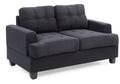 Cozy Transitional Loveseat For Two