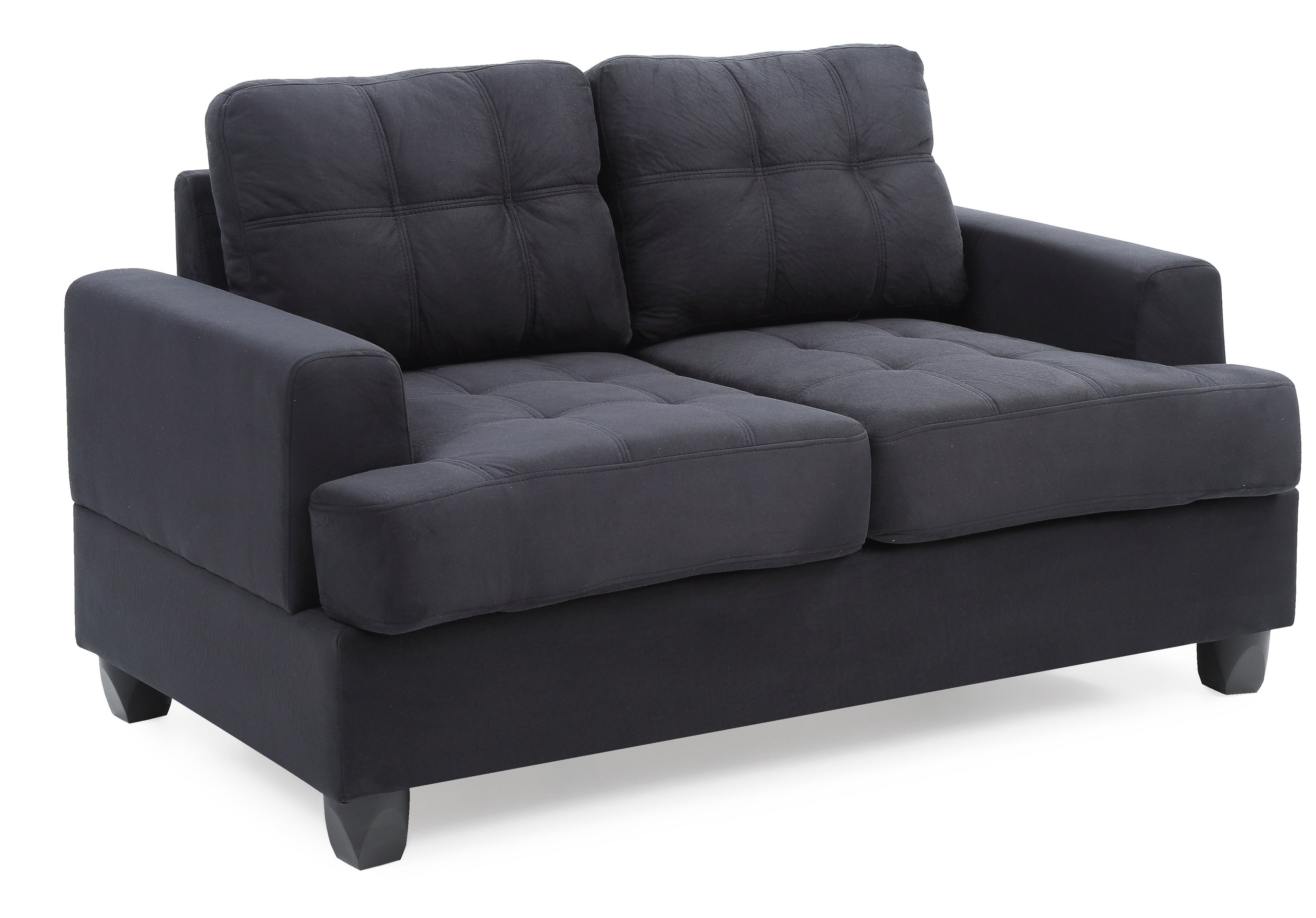 Cozy Transitional Loveseat For Two