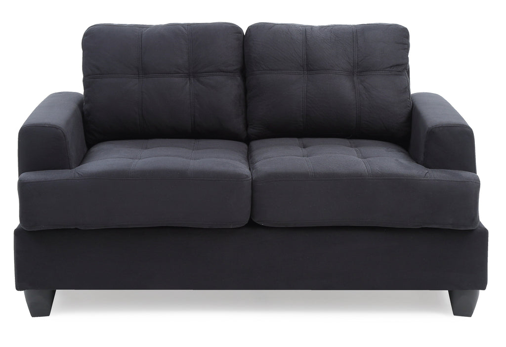 Cozy Transitional Loveseat For Two