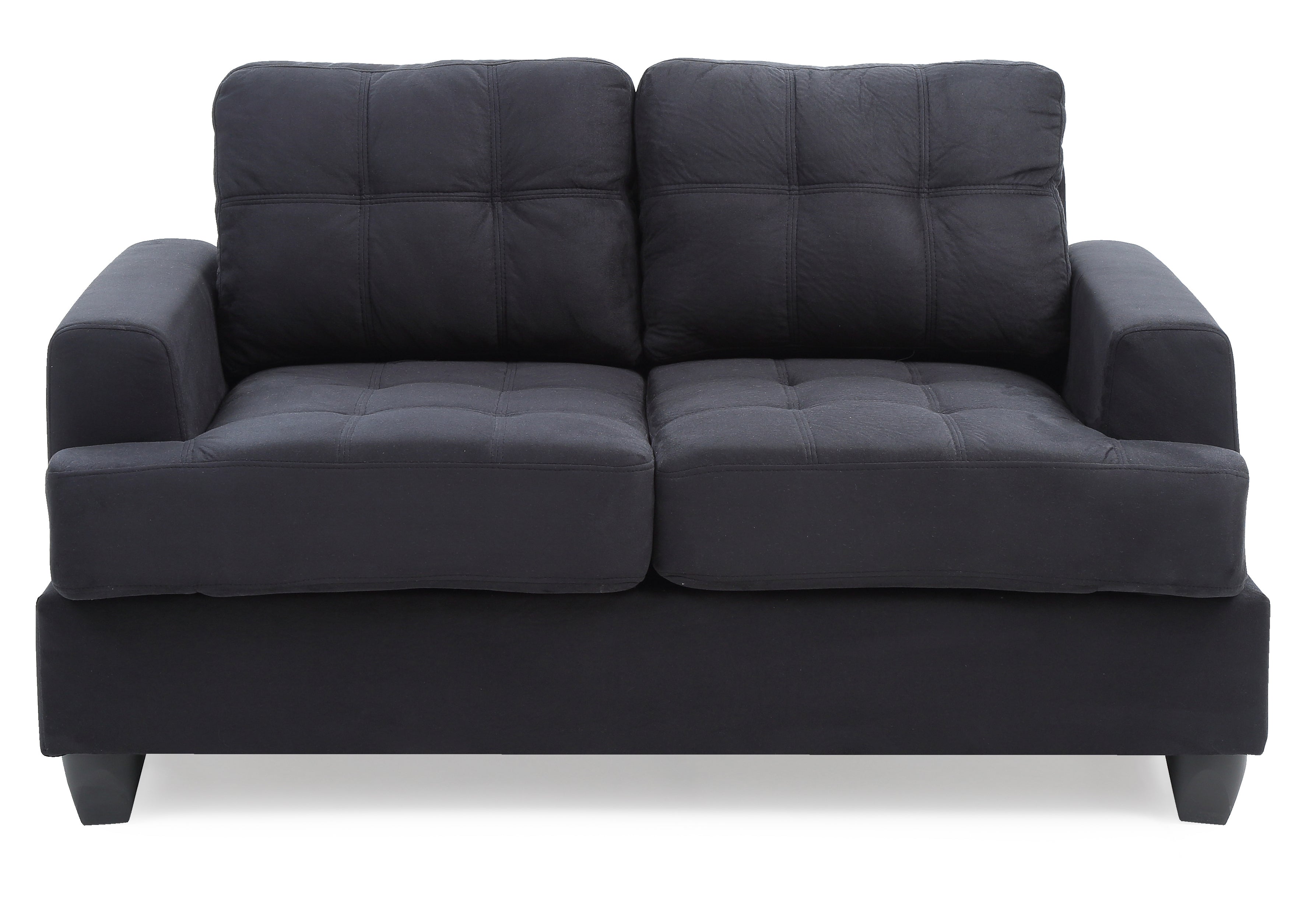 Cozy Transitional Loveseat For Two