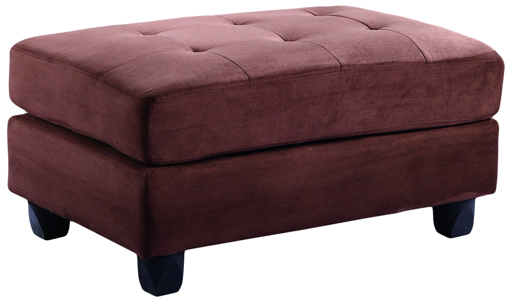Chic Chocolate Lounge Ottoman