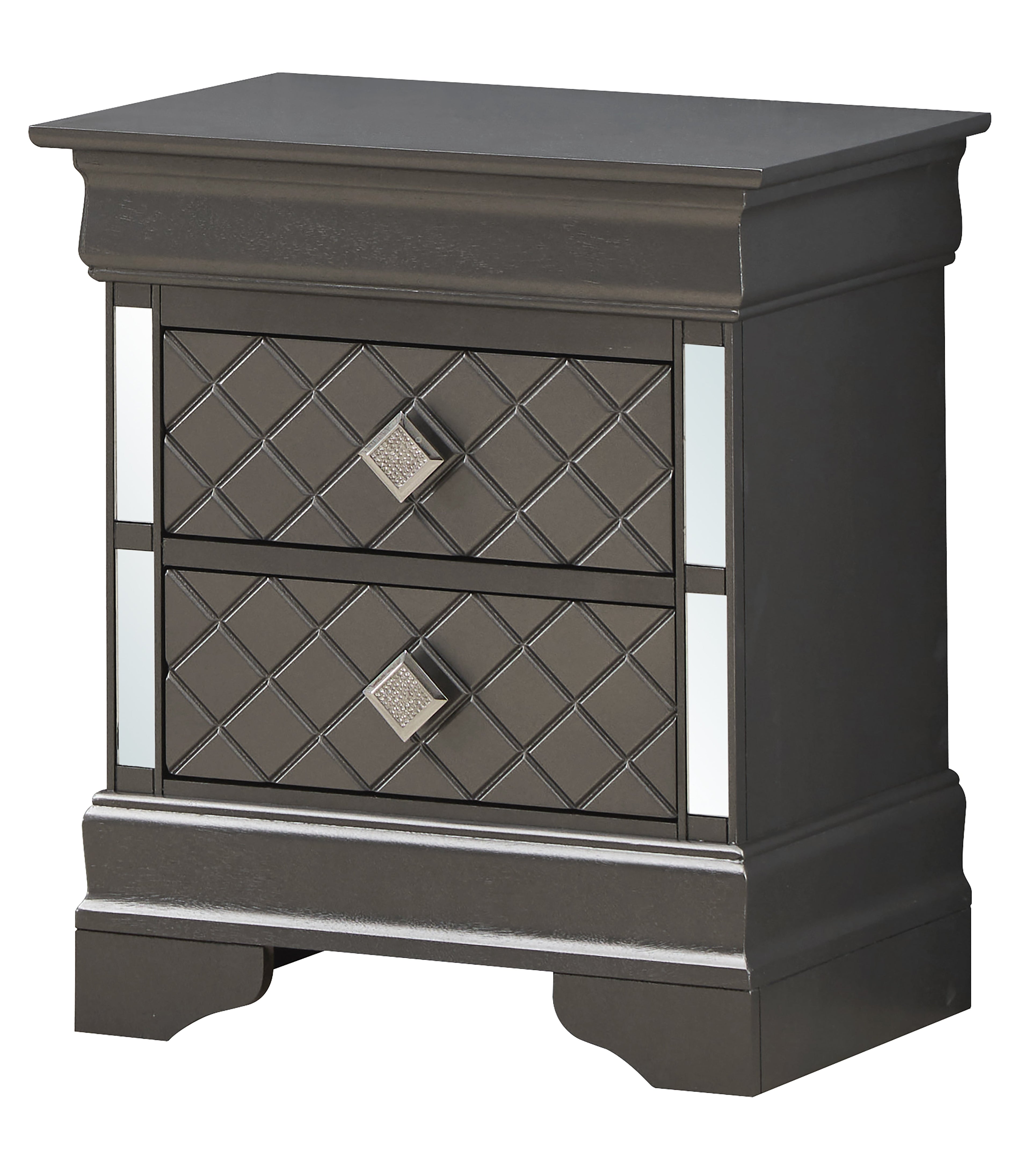 Chic Metallic Nightstand